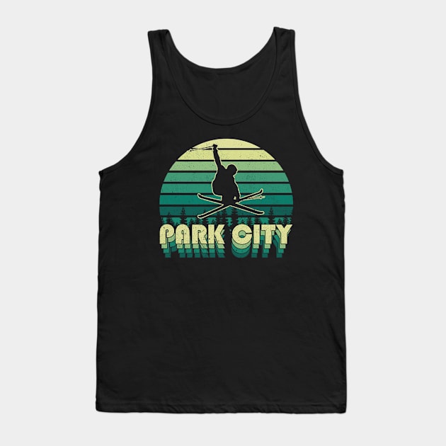 Park City ski 3d retro design Tank Top by NeedsFulfilled